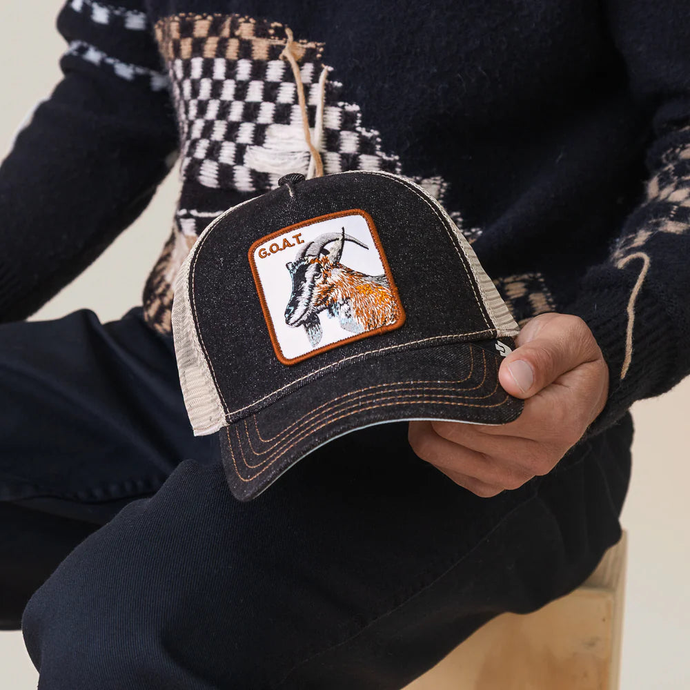 Goorin Bros The  GOAT Trucker Hat | Dark Denim