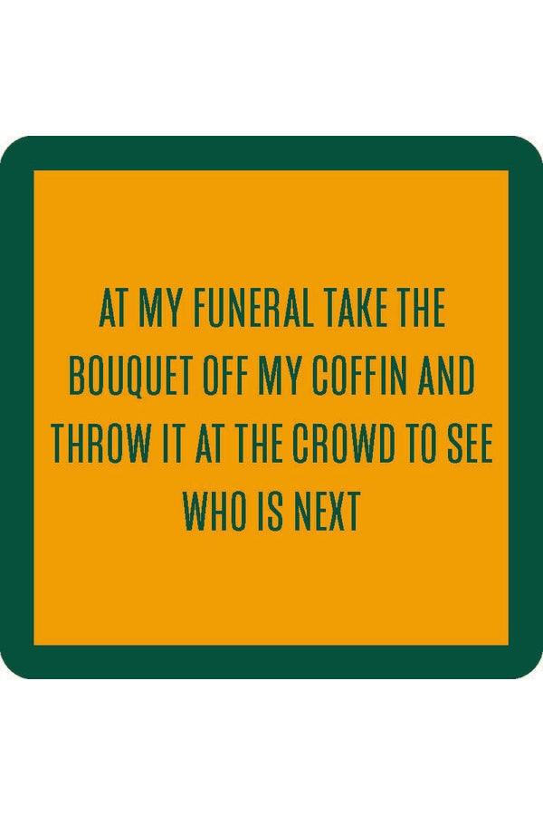 Funeral Bouqet Coaster