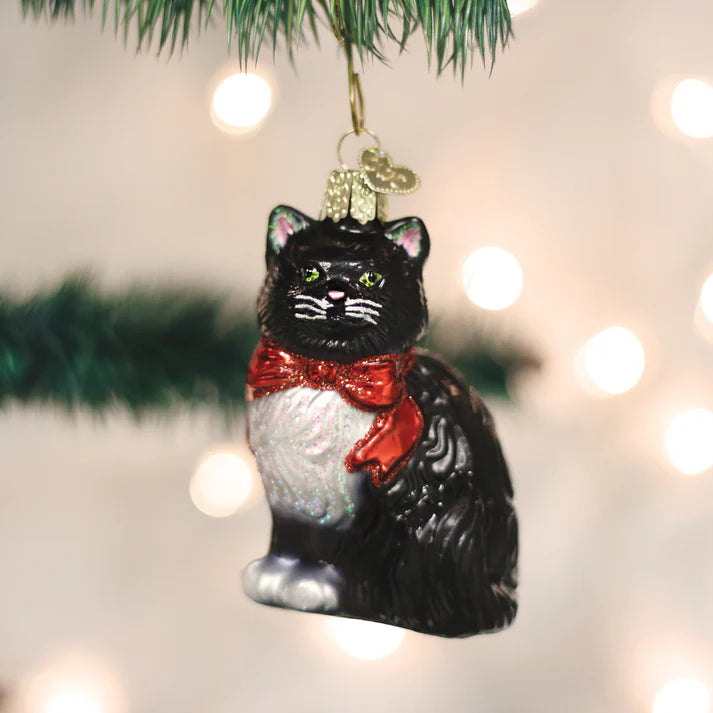 Tuxedo Kitty Ornament