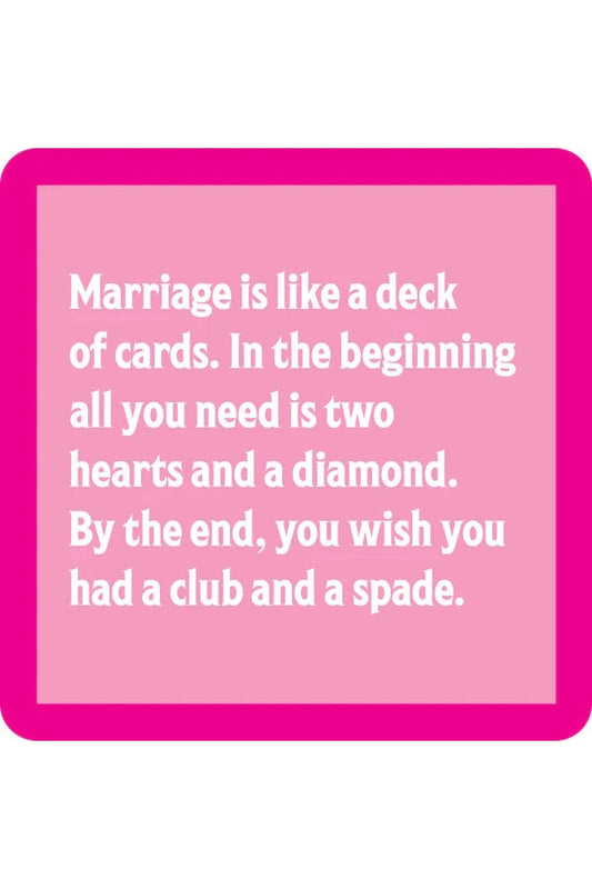 Marriage Deck Coaster