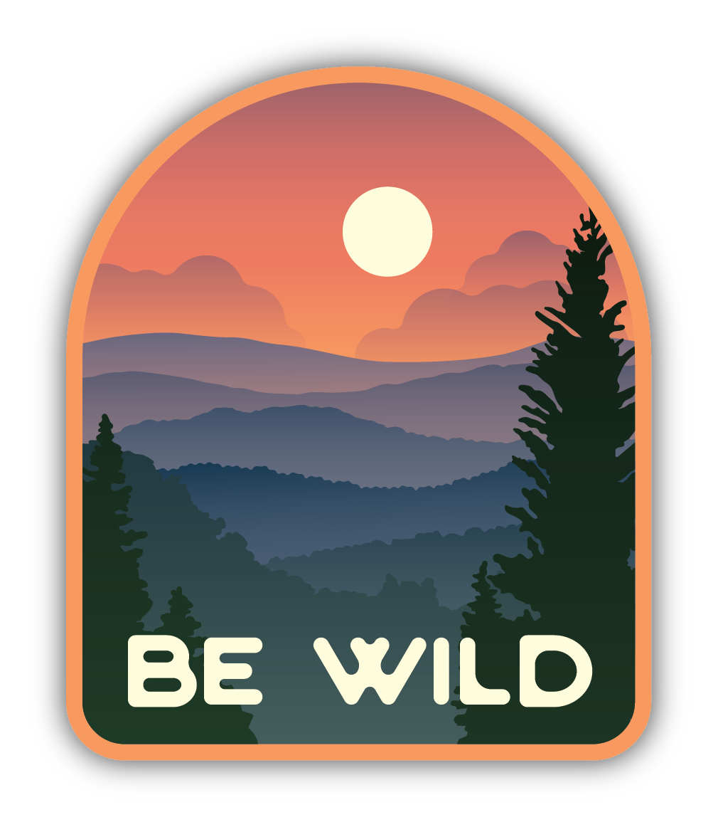 Be Wild Sticker