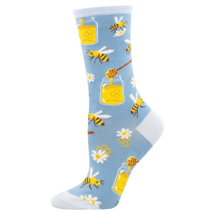 Bee my Honey Blue Socks
