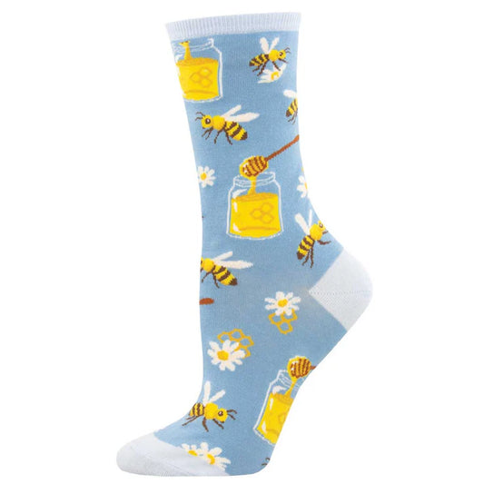 Bee my Honey Blue Socks