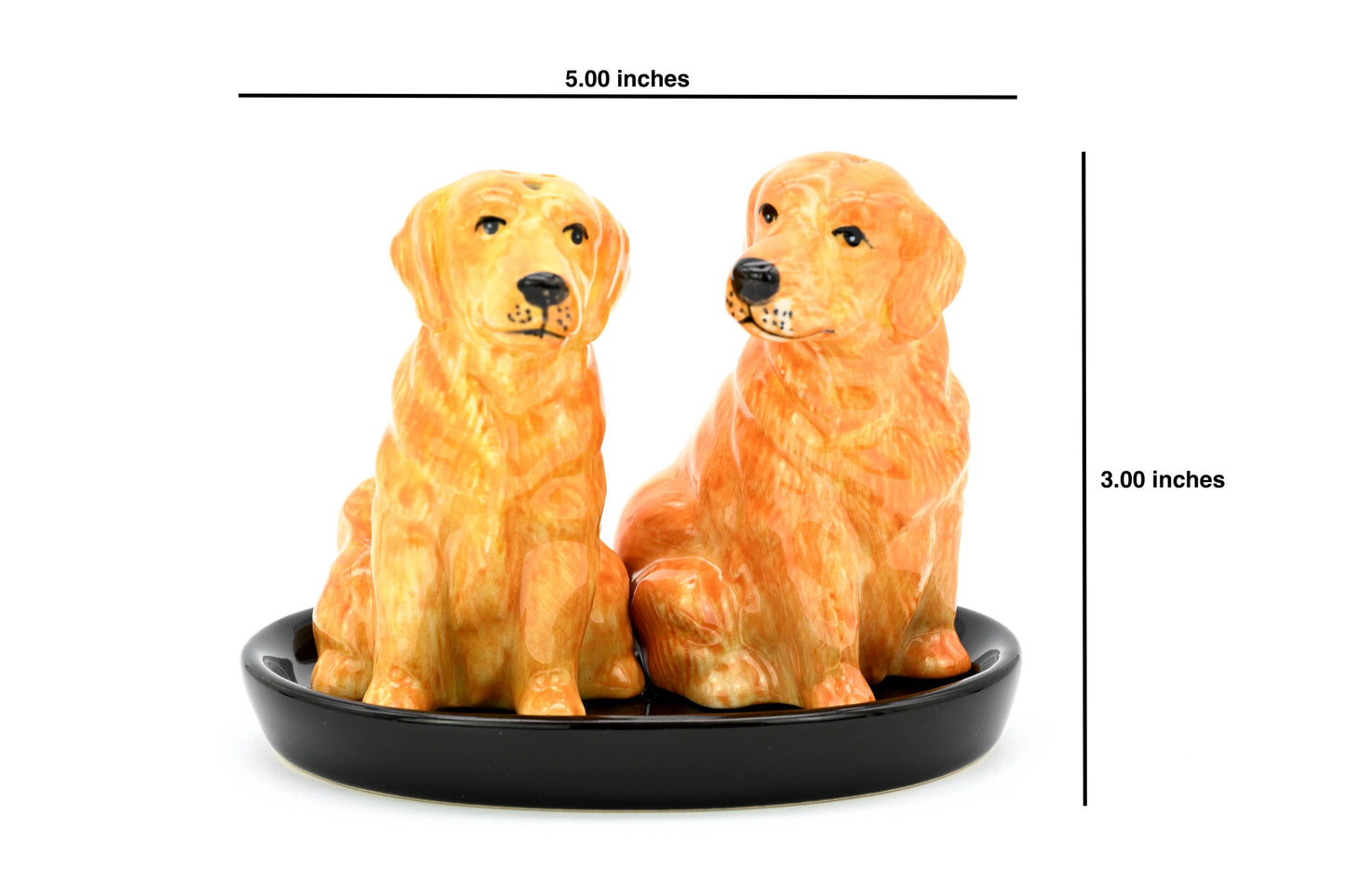 Golden Retriever Salt and Pepper Shakers