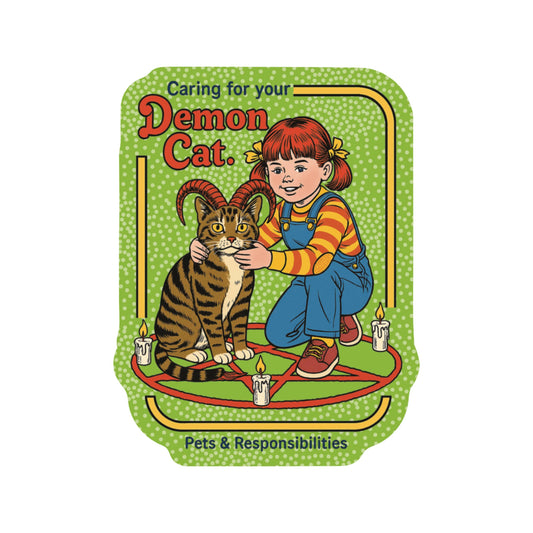 Halloween Horror Cat Humor High Quality Vinyl Sticker