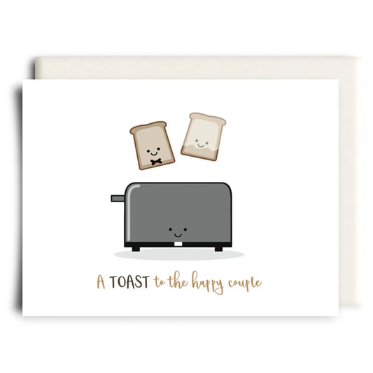 A Toast To The Happy Couple | Wedding Greeting Card
