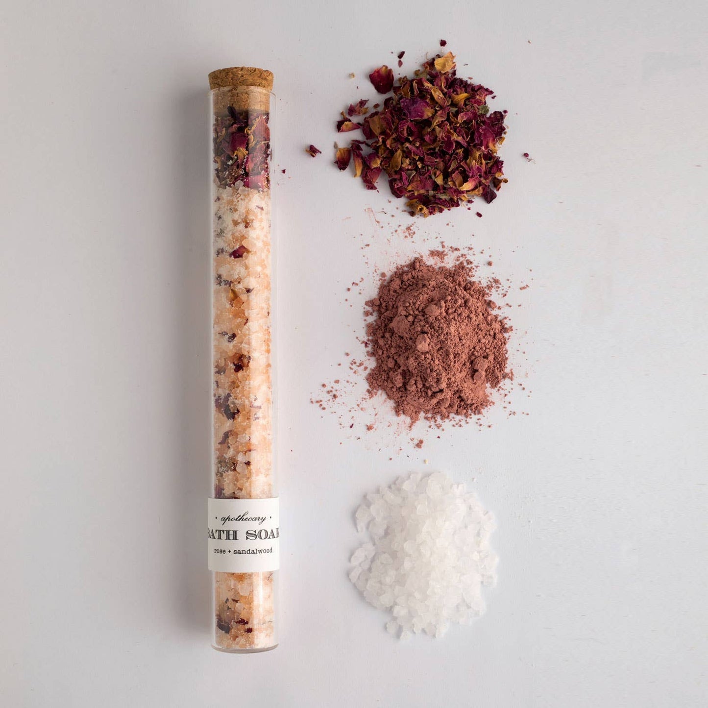 Rose Sandalwood : Bath Soak Tube ( bath salts )