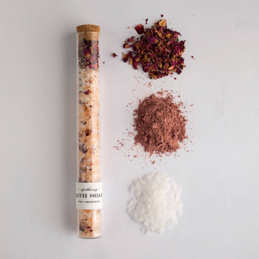 Rose Sandalwood : Bath Soak Tube ( bath salts )
