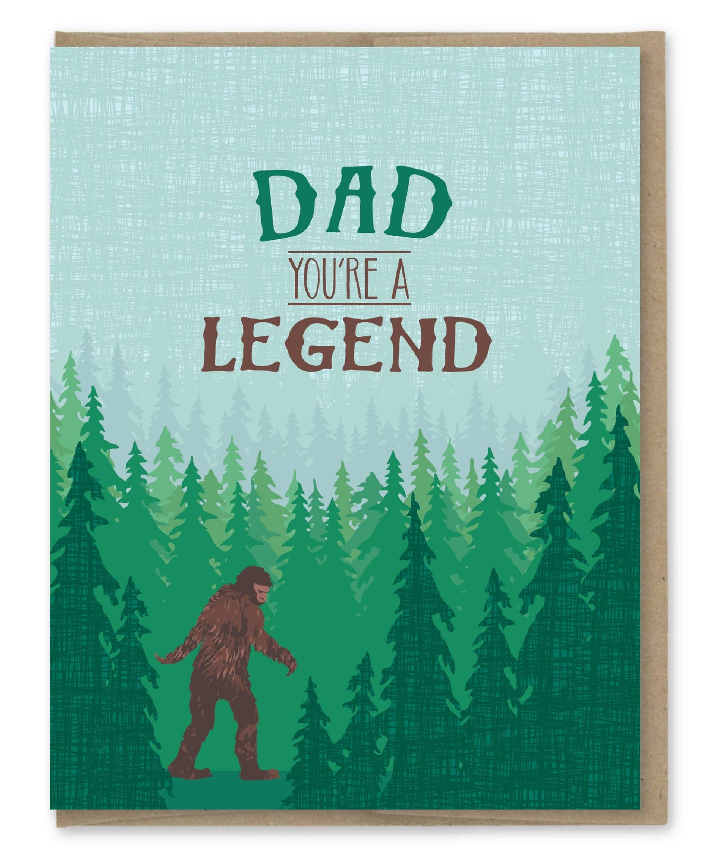 Sasquatch Legend Dad Card