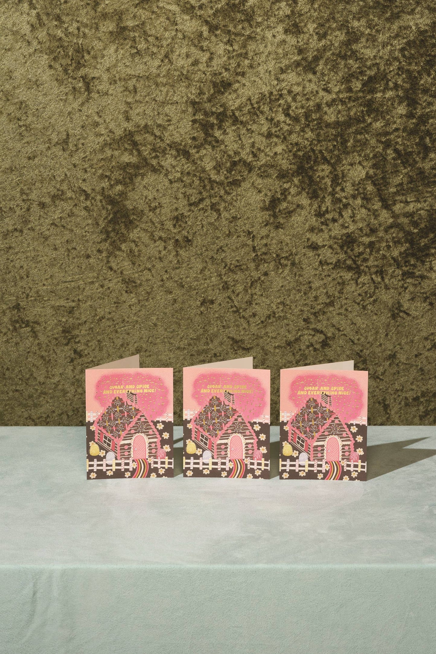 Gingerbread House holiday greeting card: Singles