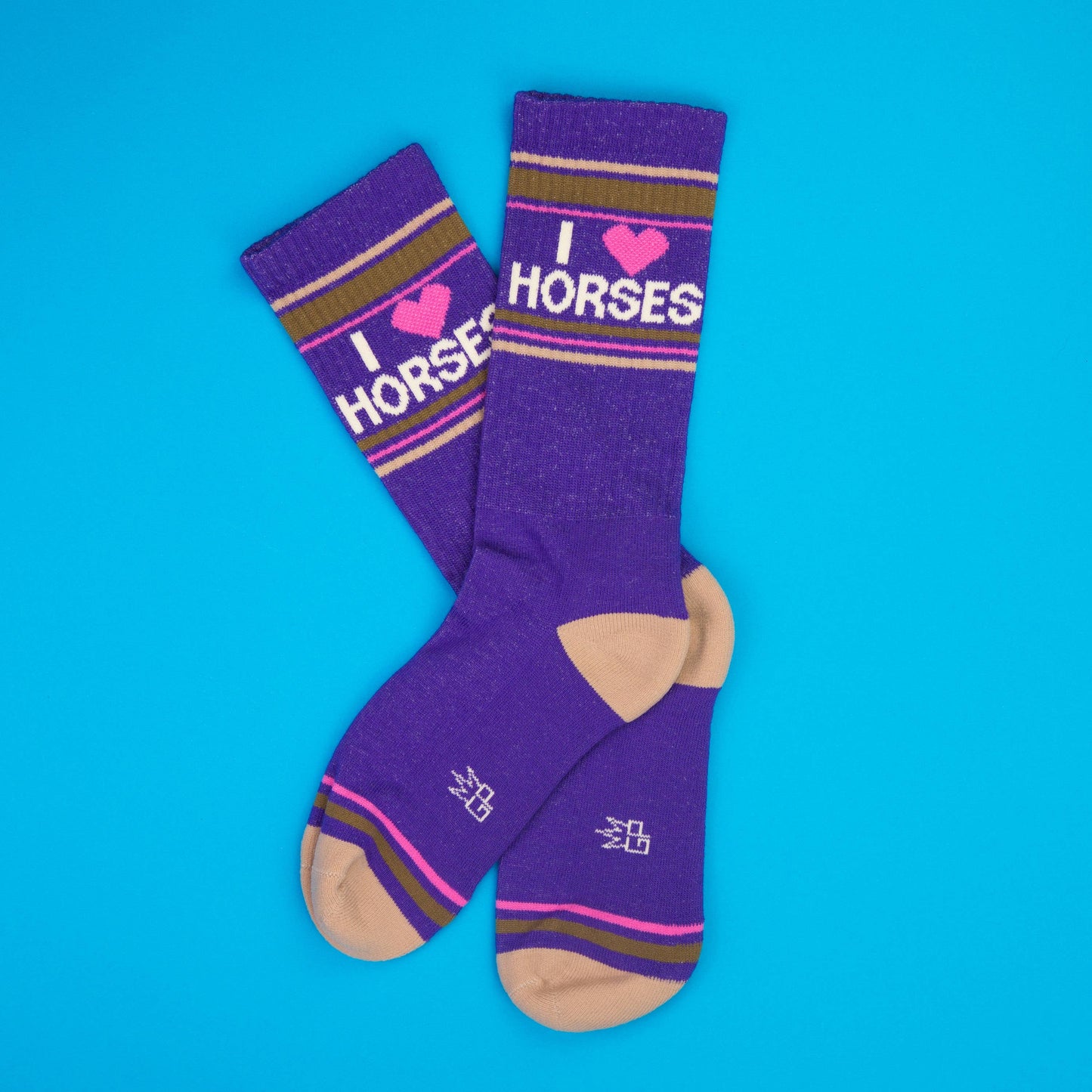 I ❤️ Horses Gym Crew Socks