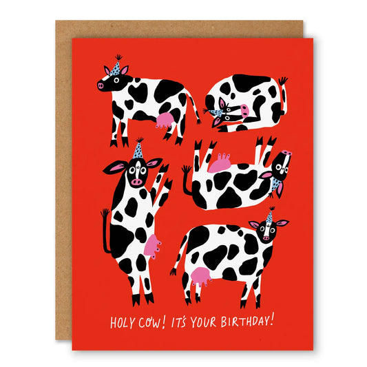 Holy Cow Birthday - Birthday Greeting Card