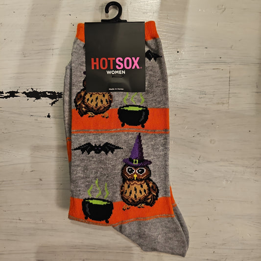 Women's HotSox - Halloween Owl
