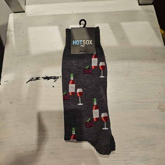 HOTSOX Men's Wine Lover Crew Sock