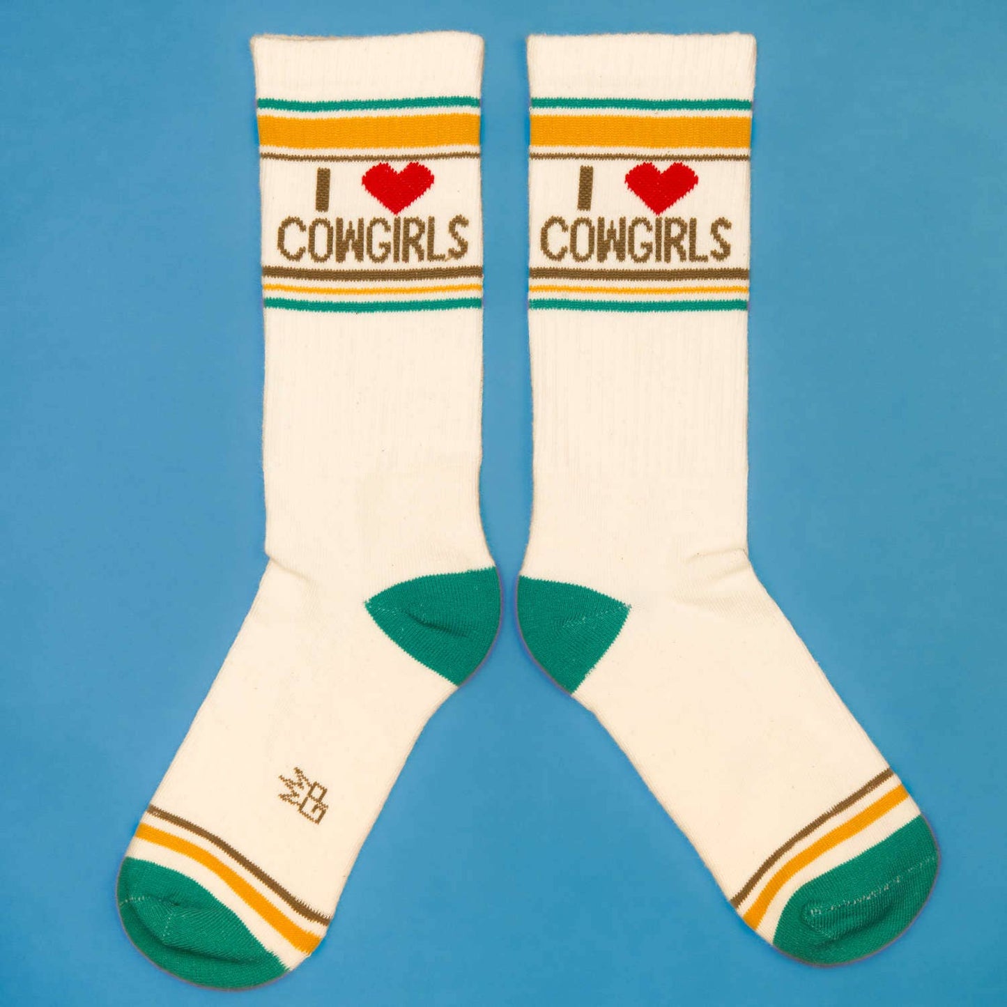 I ❤️ Cowgirls Gym Crew Socks