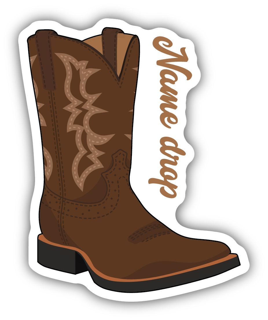 Kickin Boot Sticker