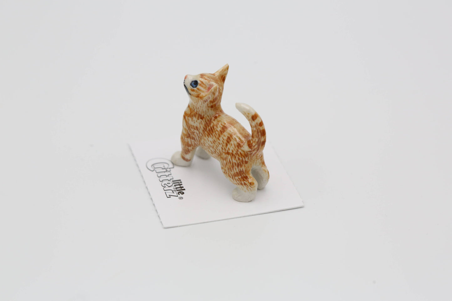 Ginger Orange Tiger Porcelain Miniature
