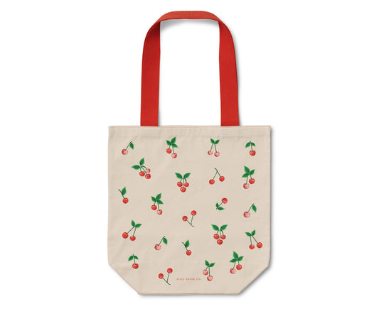 Cherries Canvas Tote Bag