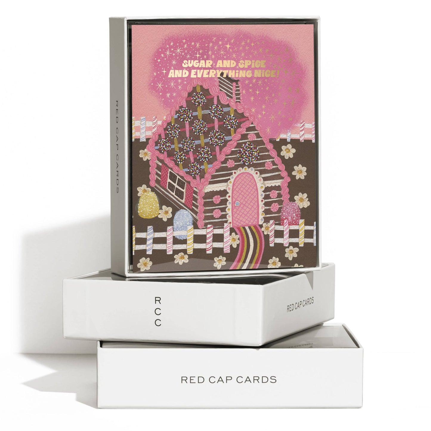 Gingerbread House holiday greeting card: Singles