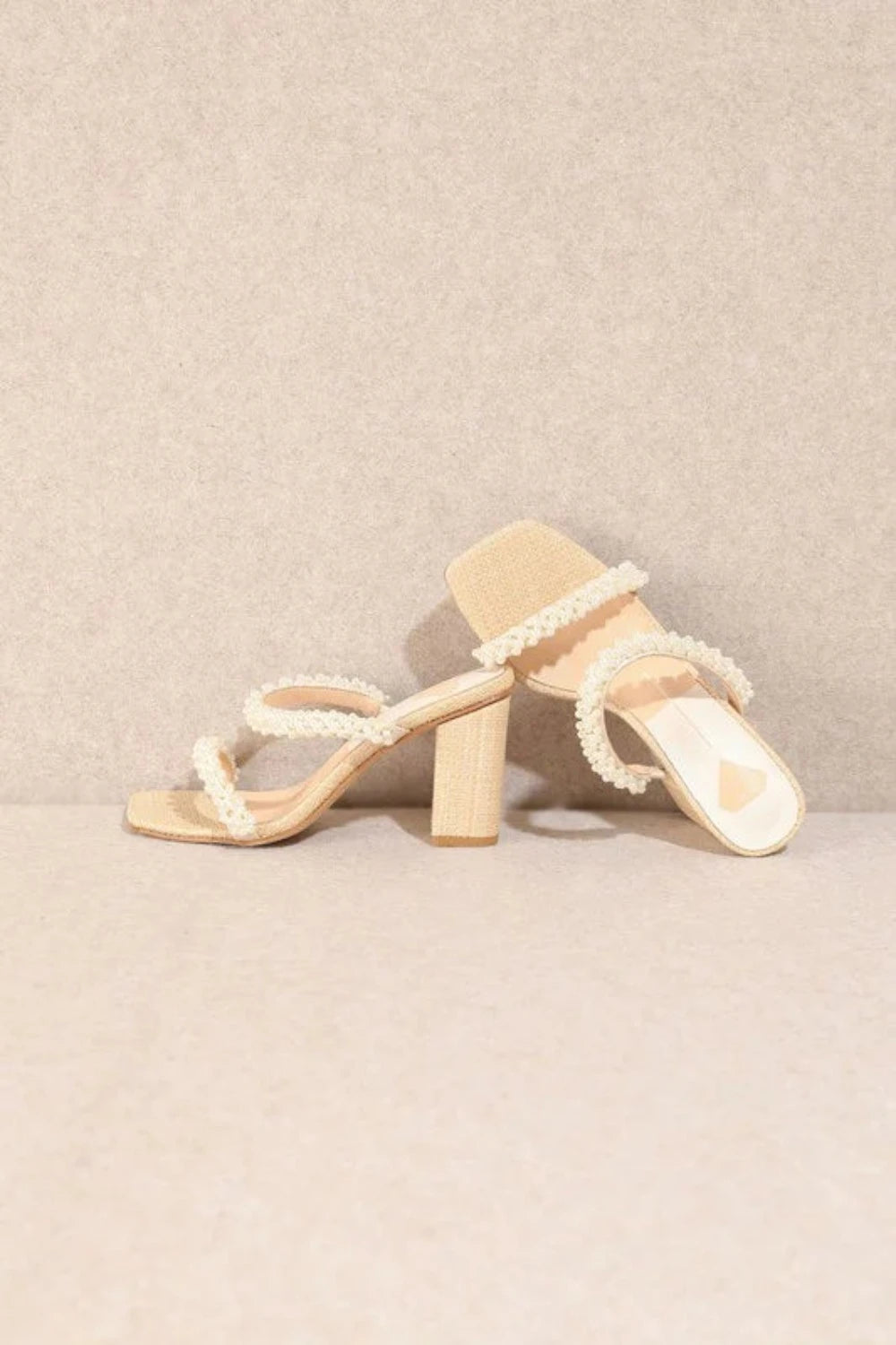 ARIEL Pearl High Heels | Off-White