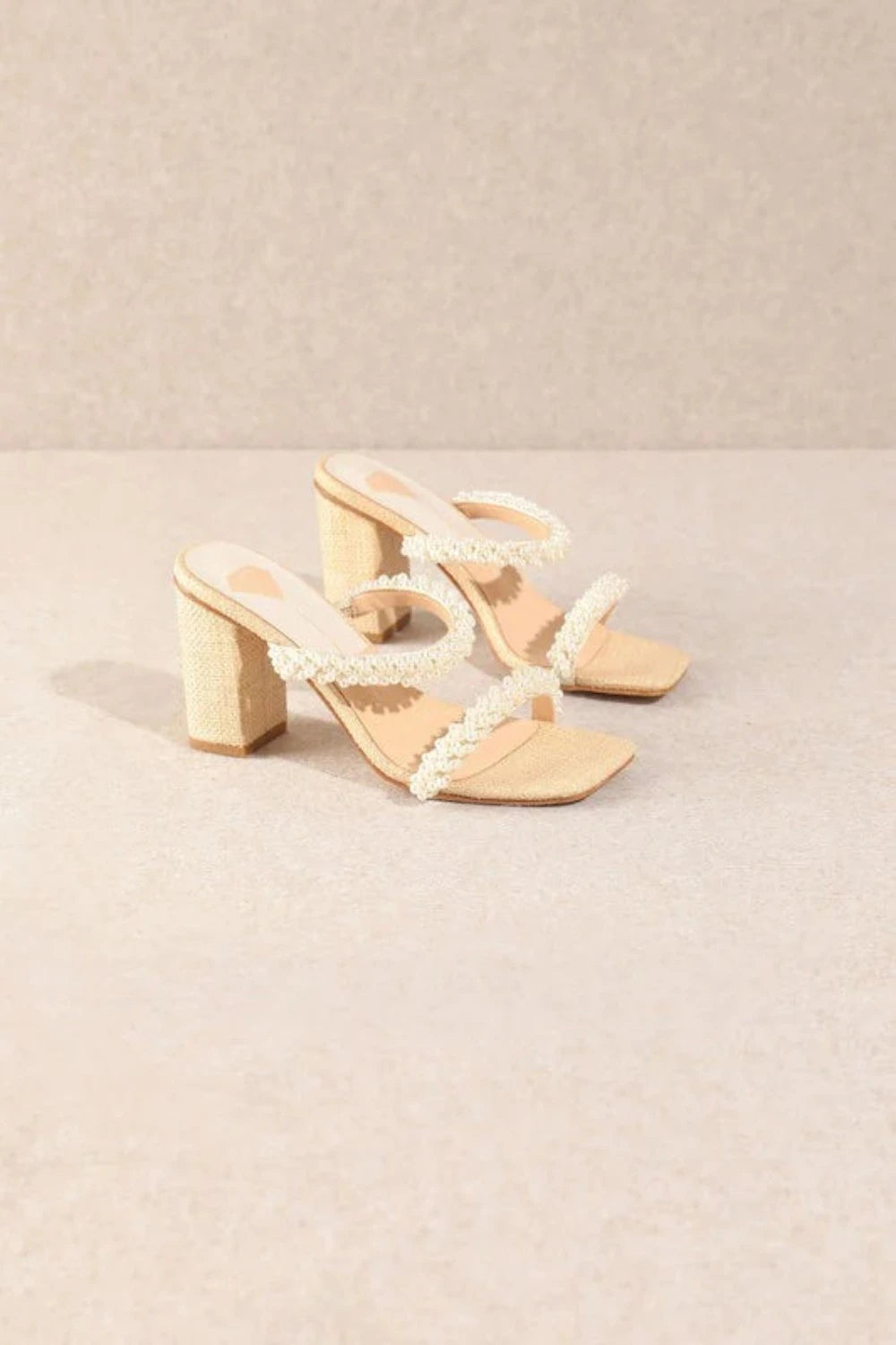 ARIEL Pearl High Heels | Off-White