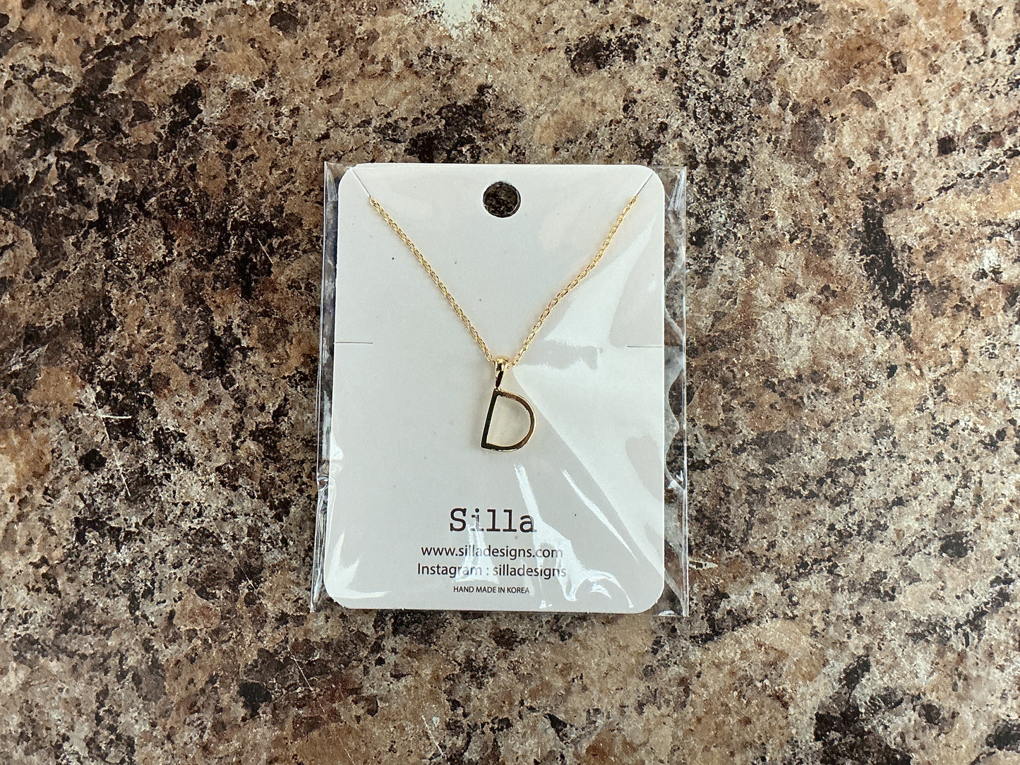 "D" Necklace