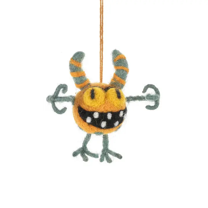 Handmade Felt Moody Monsters Hanging Decorations