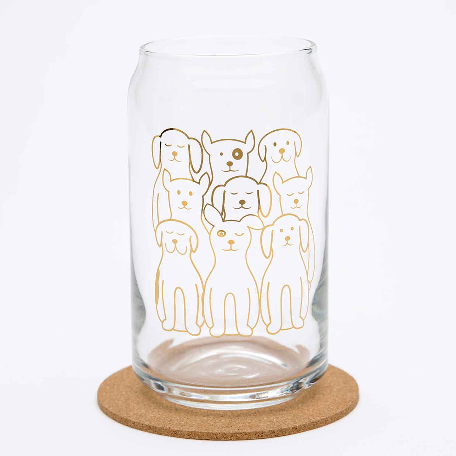 Dog Beer Can Glass