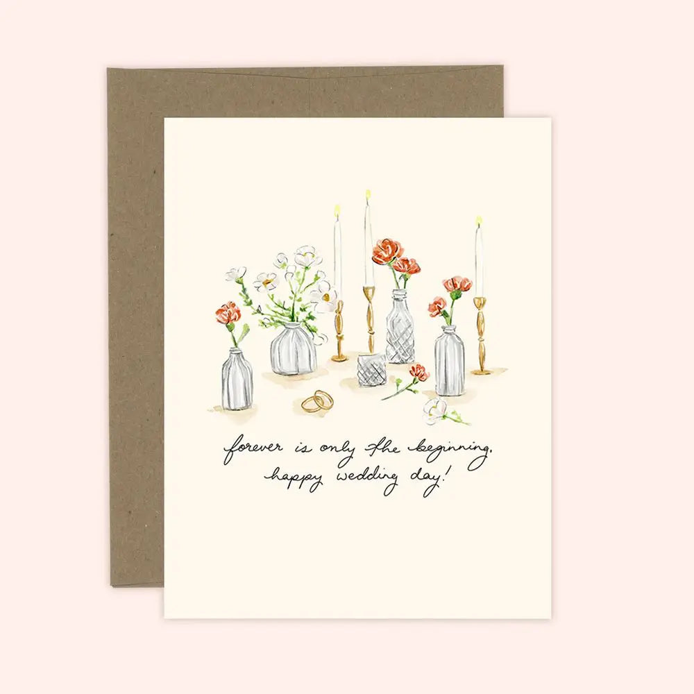 Forever Is Only The Beginning Wedding Card