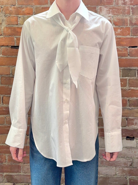 Oversized Flare Button Up