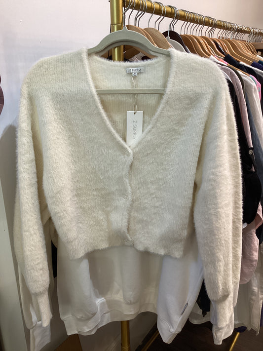 Sadira Fluffy Crop Cardigan