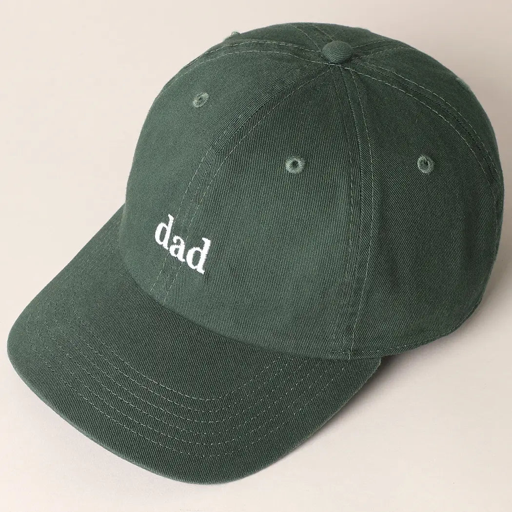 Father's Day Dad Baseball Cap | Dark Green
