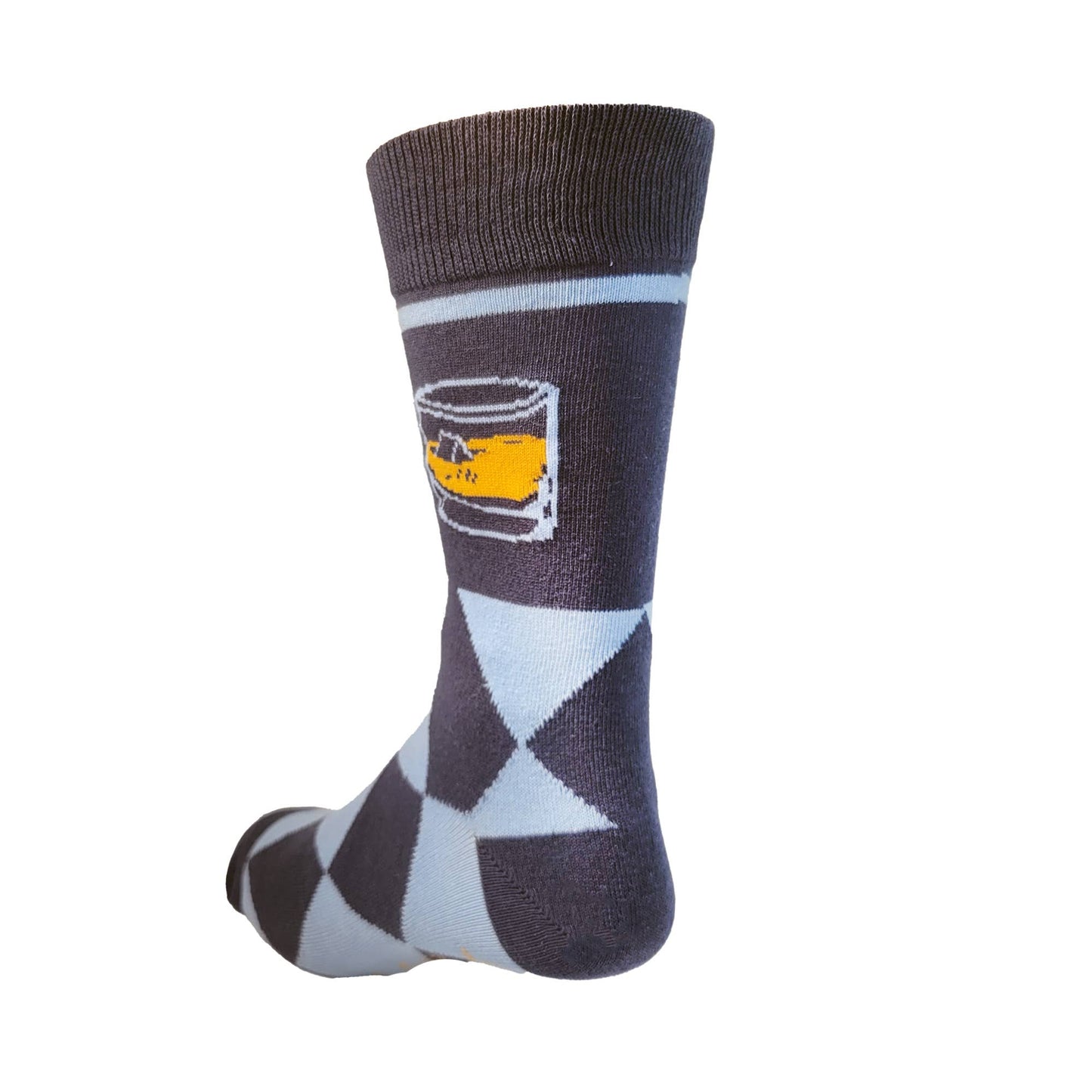 Fancy Whiskey Drinking Men's Socks