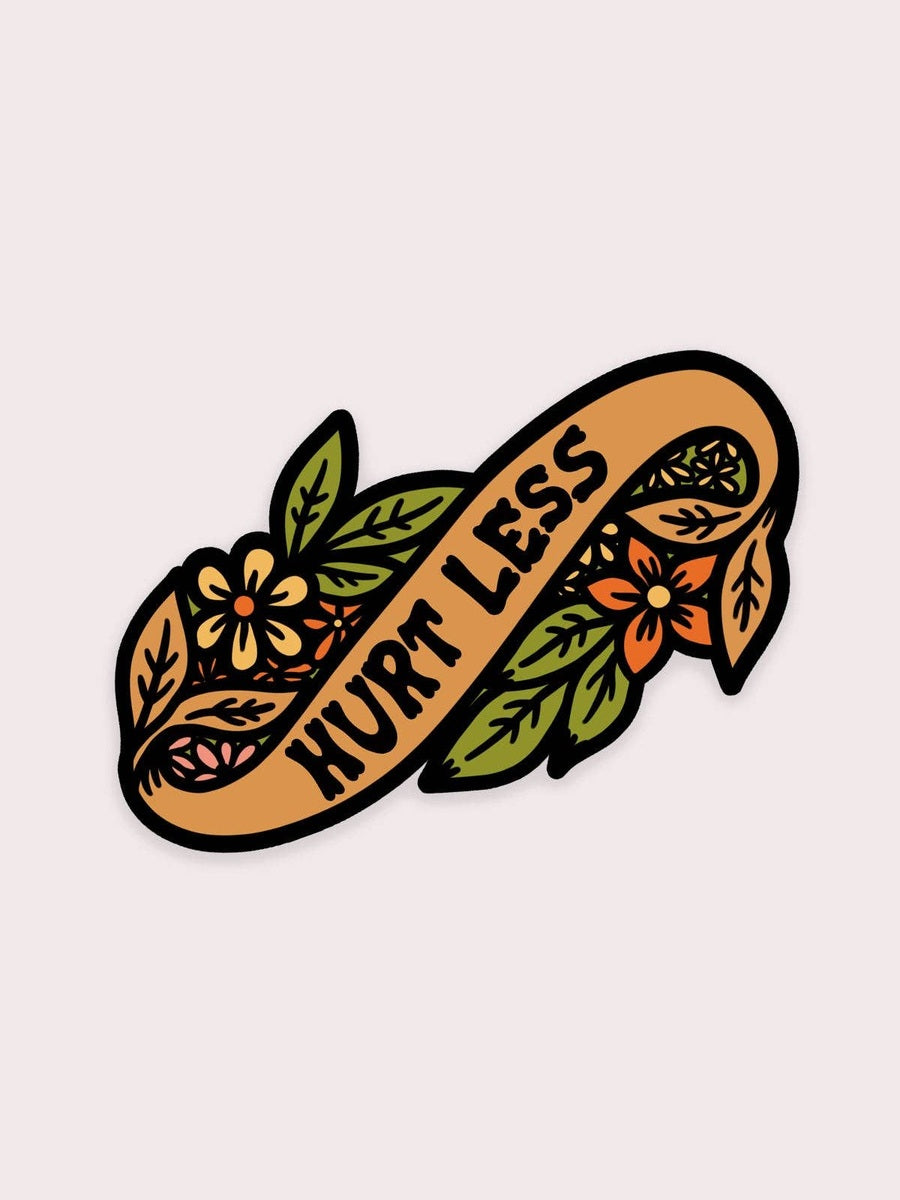 Hurt Less Vinyl Sticker
