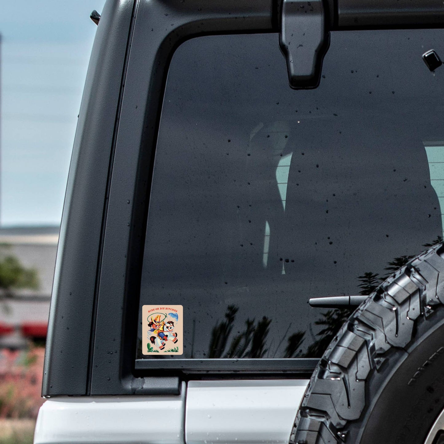 Ride or Die Bitches Cowboy Cactus High Quality Vinyl Sticker