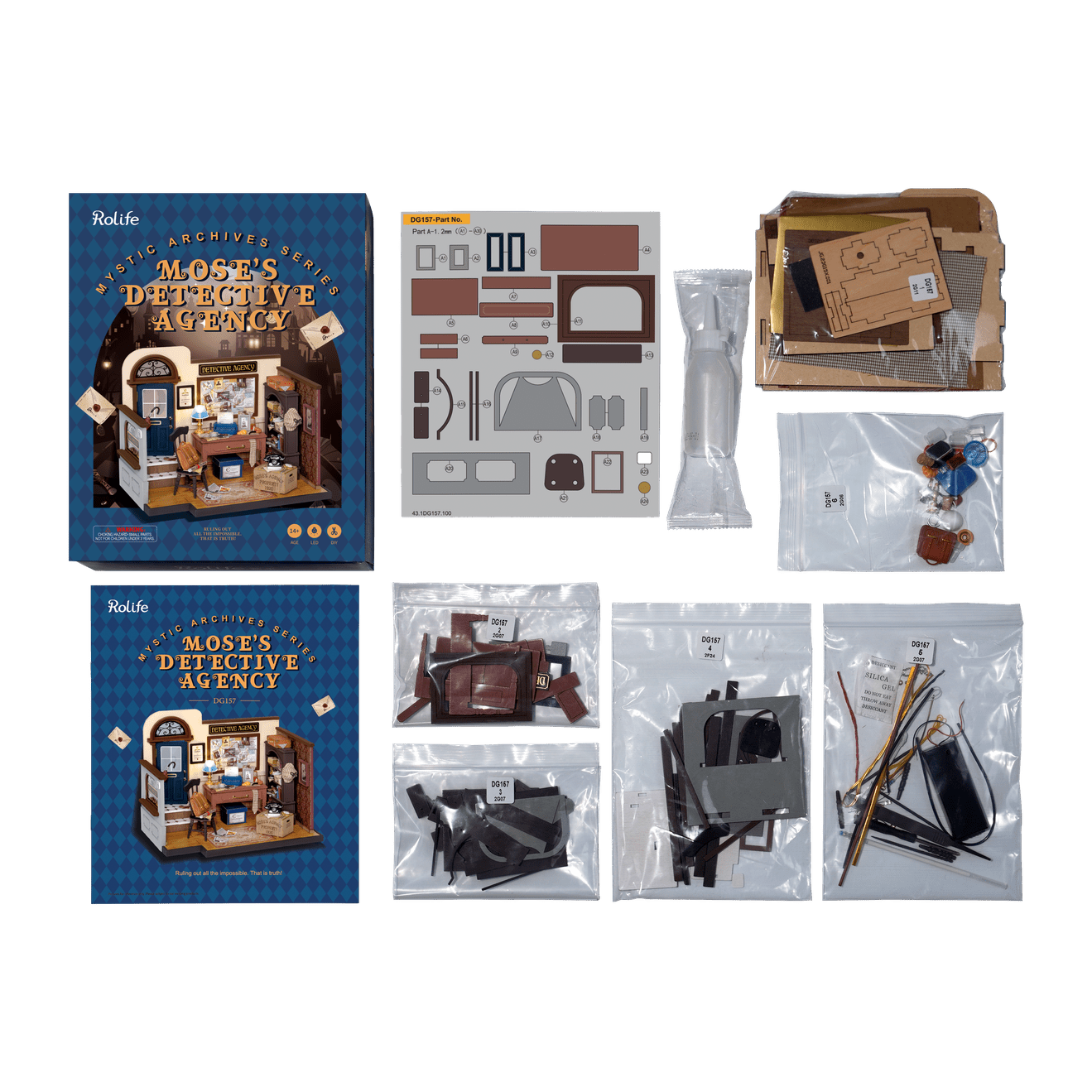 DIY Miniature Model Kit: Mose's Detective Agency