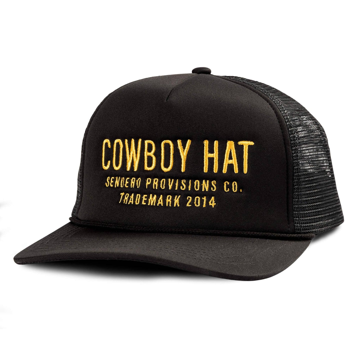 Cowboy Hat: Black/Gold