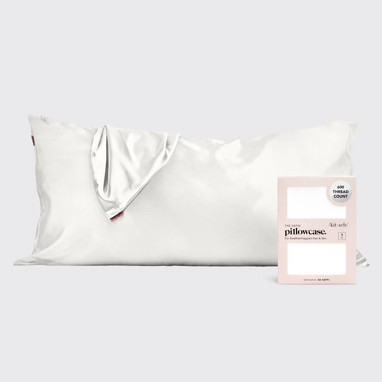 Satin King Pillowcase | Ivory