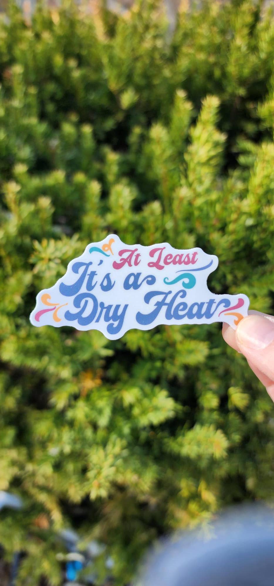 At Least It's A Dry Heat Vinyl Sticker