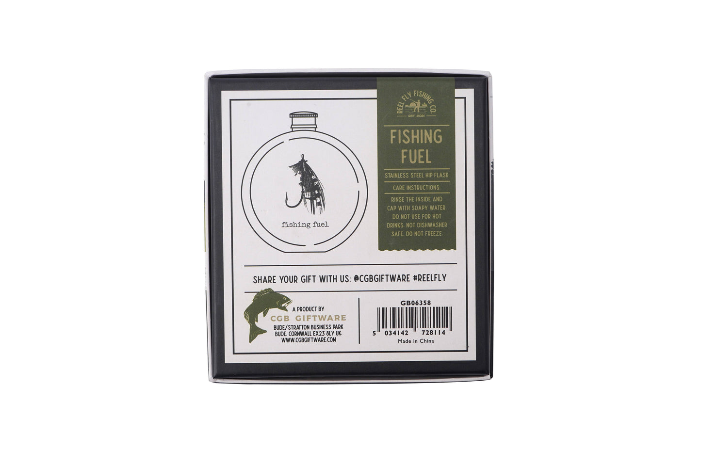 Fishing Fuel Hip Flask | Stainless Steel
