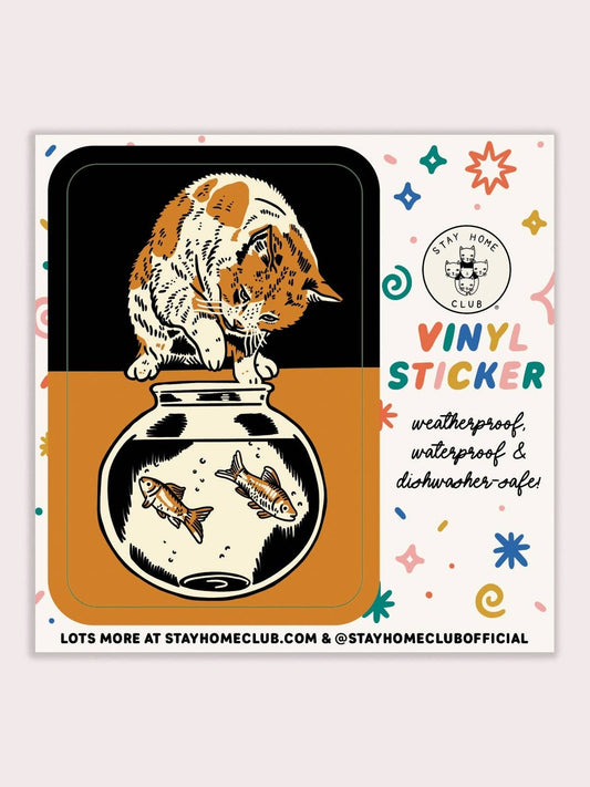 Fishbowl Vinyl Sticker