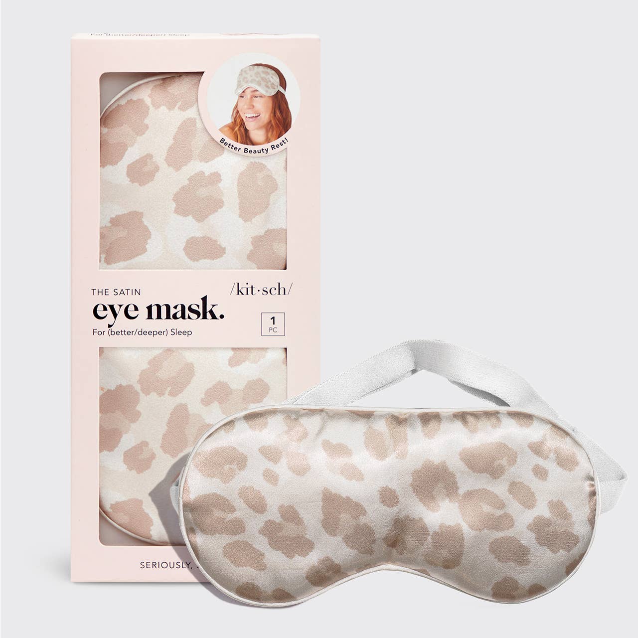 Satin Sleep Eye Mask | Leopard