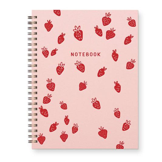 Strawberry Pattern Journal : Lined Notebook