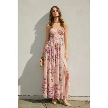 Flowy Corset Maxi Dress