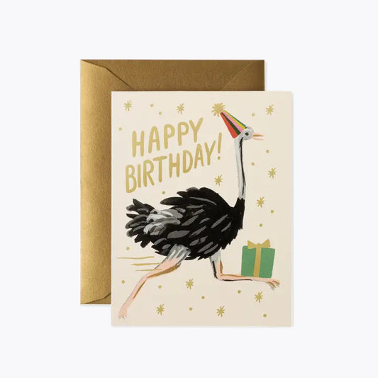 Ostrich Birthday | Greeting Card