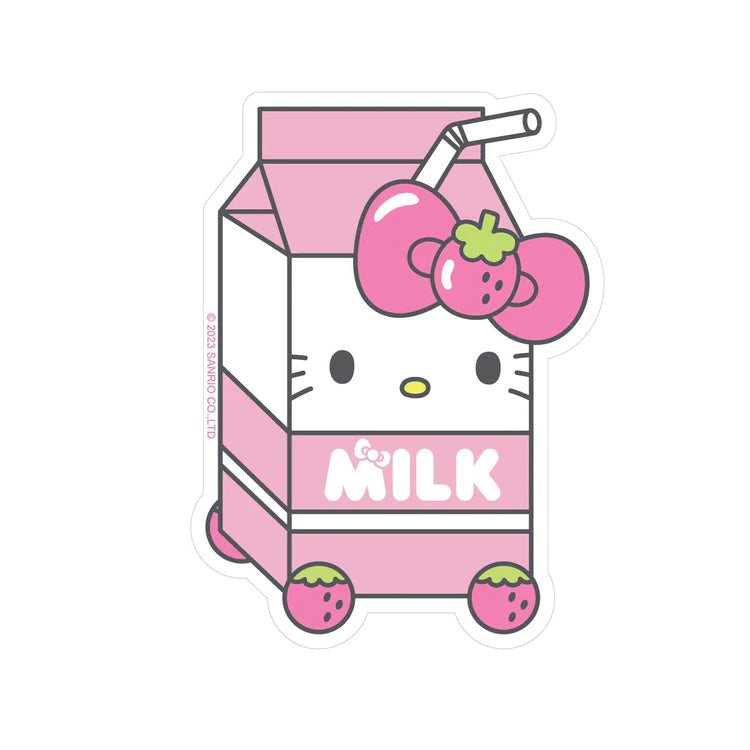 Hello Kitty Strawberry Milk Vinyl Sticker