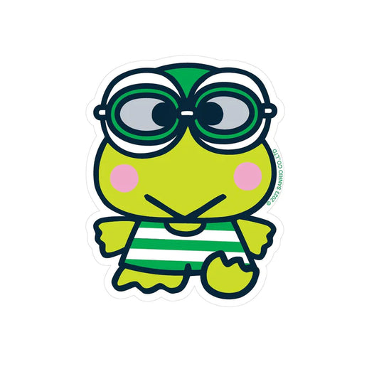 Keroppi Pro Swimmer Vinyl Sticker