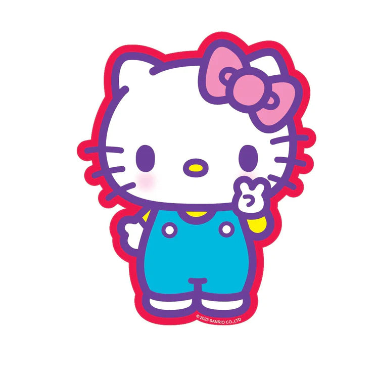Hello Kitty Peace Sign Vinyl Sticker