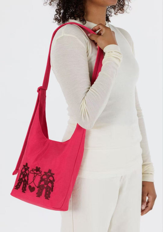Small Nylon Sling - Embroidered Cowgirl
