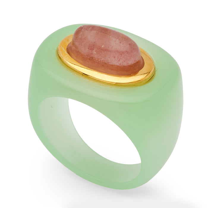 Aqua Resin Ring